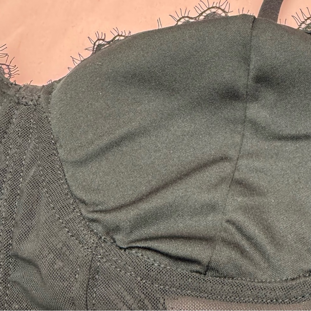 Madden NYC Black Lace Bustier – Size L (11–13) – NWT, Wireless - Picture 8 of 15